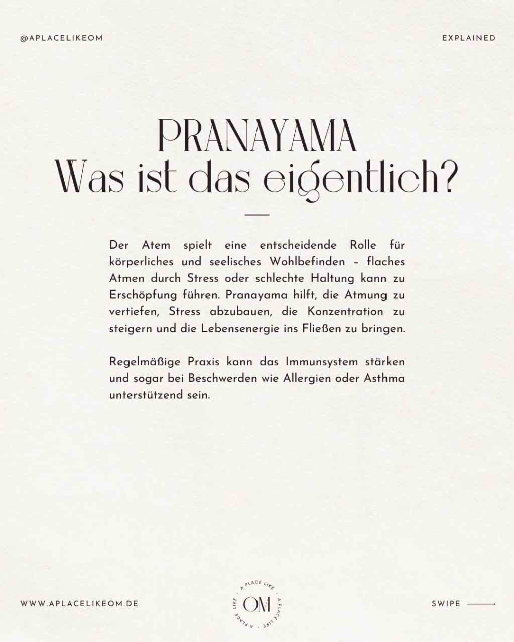 Instagram post from aplacelikeom. This post is in position 2.